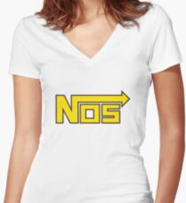 NOS Merchandise Women's Fitted V-Neck T-Shirt