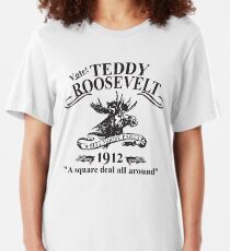 Teddy Roosevelt Bull Moose Party Slim Fit T-Shirt