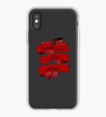 Vinilo o funda para iPhone La noche es oscura y llena de libros