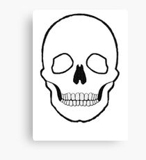 Skull black Canvas Print