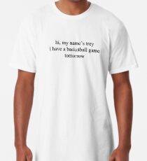 Hallo, mein Name ist Trey - Reben-Zitat Longshirt