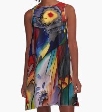 Vestido acampanado Kandinsky - 293, ilustraciones abstractas