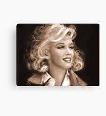 Marilyn Sepia Canvas Print
