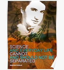 Inspirierend Zitat Rosalind Franklins Poster