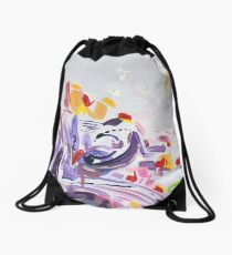 Painting of purple passion Drawstring Bag