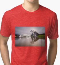 Falkirk Wheel In Motion Tri-blend T-Shirt
