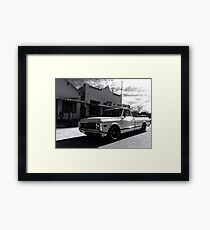 Vintage Chevy C10 Chevrolet Muscle Truck Framed Print