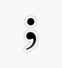 Semicolon Sticker