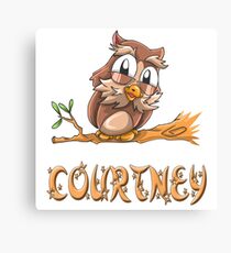 Courtney Owl Canvas Print