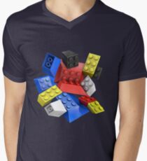 Picasso Toy Bricks Men's V-Neck T-Shirt