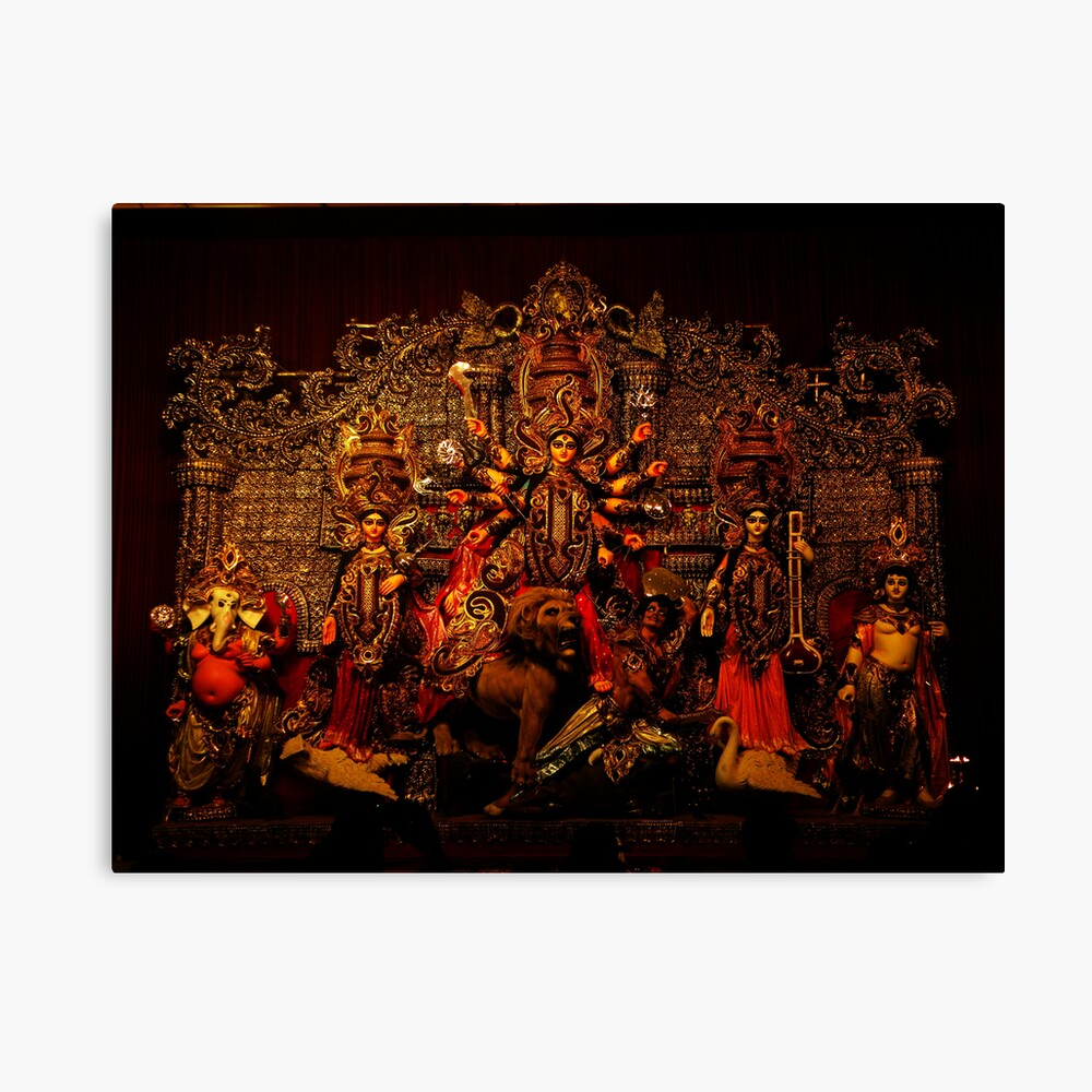 Devi Durga Family Canvas Print