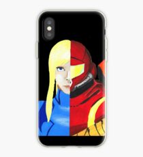 Samus Zero suit and armor split iPhone Case
