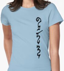 Rata Tafar Tapan - Archaisch Tailliertes T-Shirt für Frauen