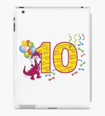 ten birthday pink dragon iPad Case/Skin