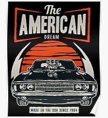 Amerikanisches Muskelauto Poster