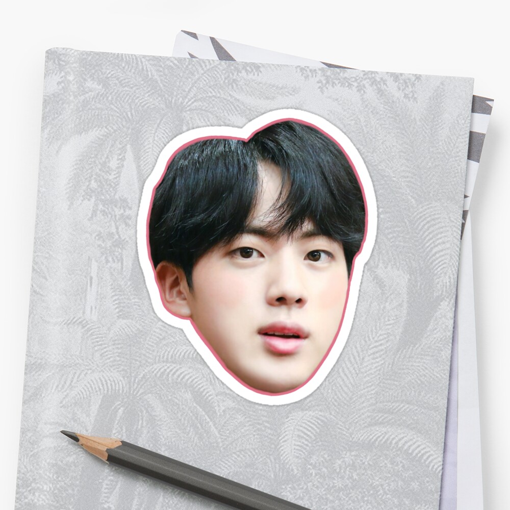 "Cute Jin BTS Sticker! " Sticker by KpopTokens Redbubble