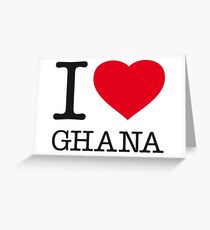 I ♥ GHANA Greeting Card