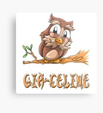 Gia-Celine Owl Metal Print