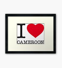 I ♥ CAMEROON Framed Print