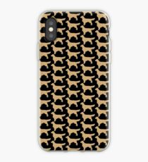 Golden Retriever Silhouette | Golden Glitter Dogs iPhone Case