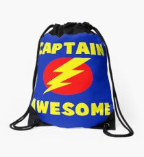 CAPTAIN AWESOME Drawstring Bag