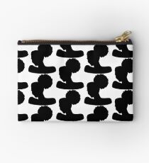 Afro-Puff-Schwarz-Silhouette Täschchen