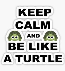 Reste calme et sois comme une tortue Sticker