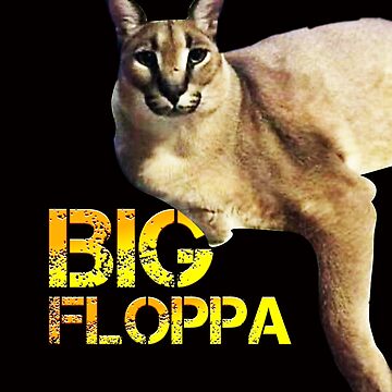 Big Floppa Meme Cute Caracal Cat Premium T-Shirt