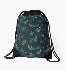 Midnight florals - 01 Drawstring Bag