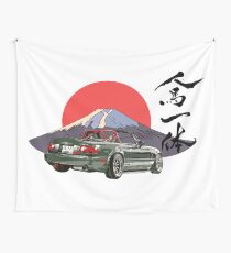 Mazda Miata/Mx5 - Jinba Ittai Mount Fuji edition Wall Tapestry