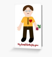 My heart beets for you. Greeting Card