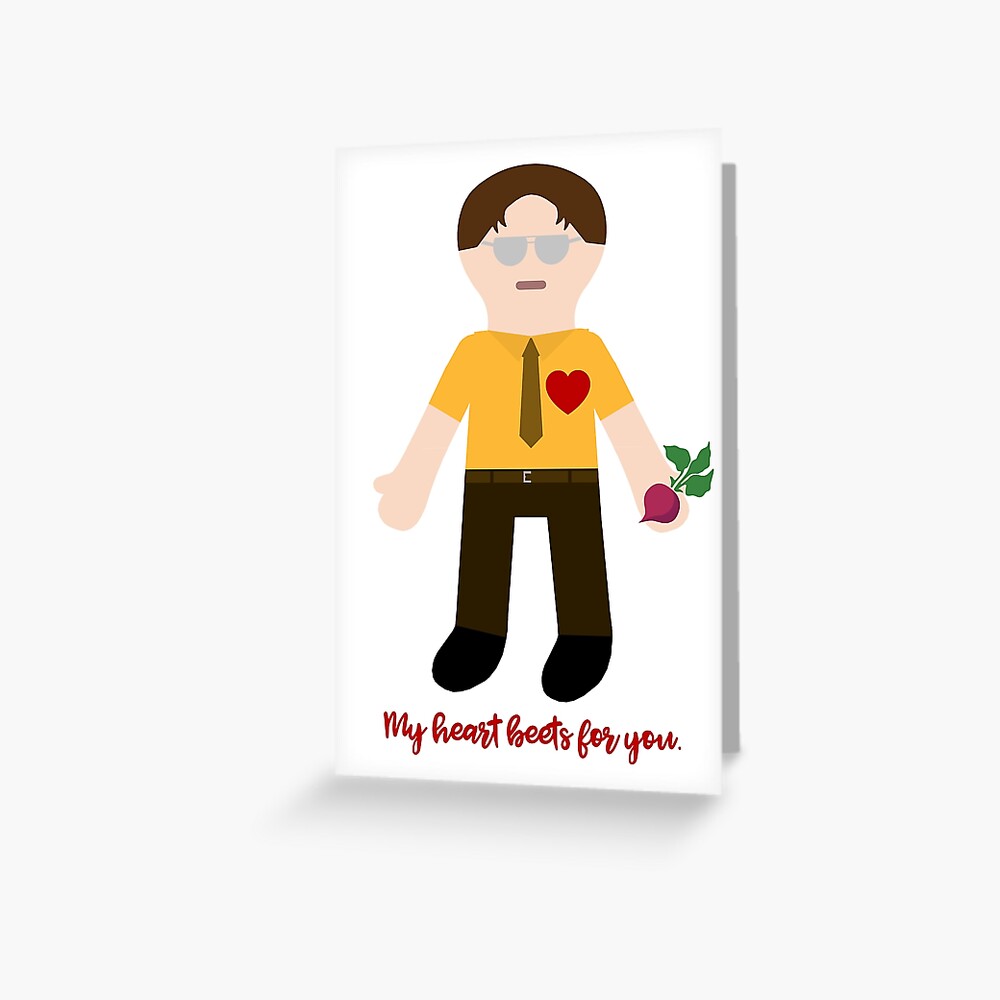 My heart beets for you. Greeting Card