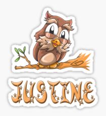 Justine Owl Sticker