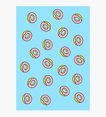 Donuts blau Fotodruck