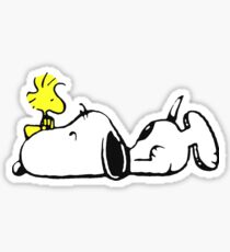 resting lazy dog Sticker