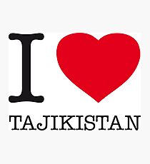 I ♥ TAJIKISTAN Photographic Print