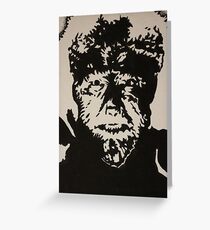 The Wolfman Greeting Card