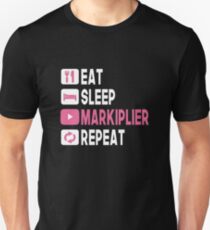 MARKIPLIER : EAT SLEEP MARKIPLIER REPEAT Unisex T-Shirt