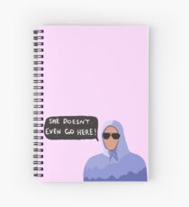 Cuaderno de espiral Ella ni siquiera va aquí!