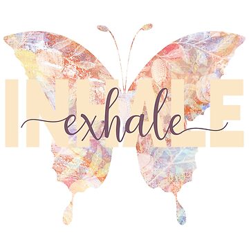Artwork thumbnail, Inhale Exhale Yoga Butterfly by heartsake