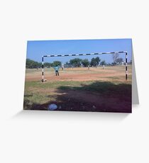goal post Greeting Card
