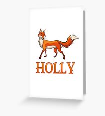 Holly Fox Greeting Card