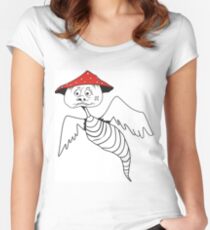 Death-cap mushroom bug Women's Fitted Scoop T-Shirt