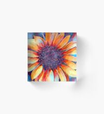 Sunflower Watercolor Acrylic Block