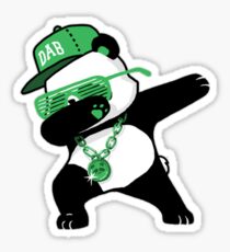 Dabbing Panda Bear Sticker Dabbing Panda Bear Sticker