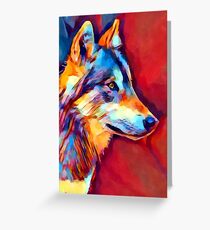 Wolf Portrait 2 Greeting Card
