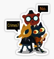 night in the woods Sticker