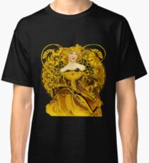 Camiseta clásica Un toque de oro Alphonse Mucha
