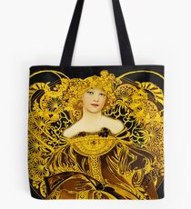 A Touch of Gold Alphonse Mucha Tote Bag