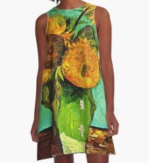 Van Gogh - Sunflowers (3) A-Line Dress